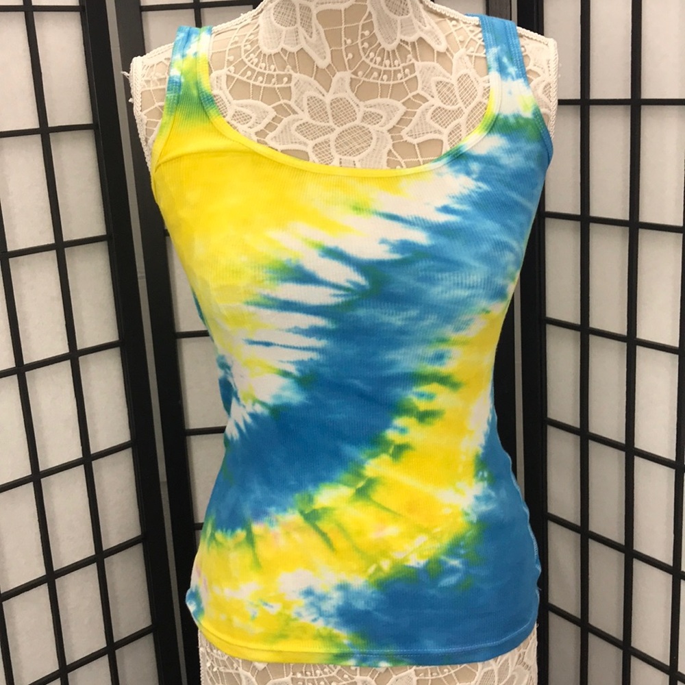 Hand Tied Tye Dye Tank top NWOT